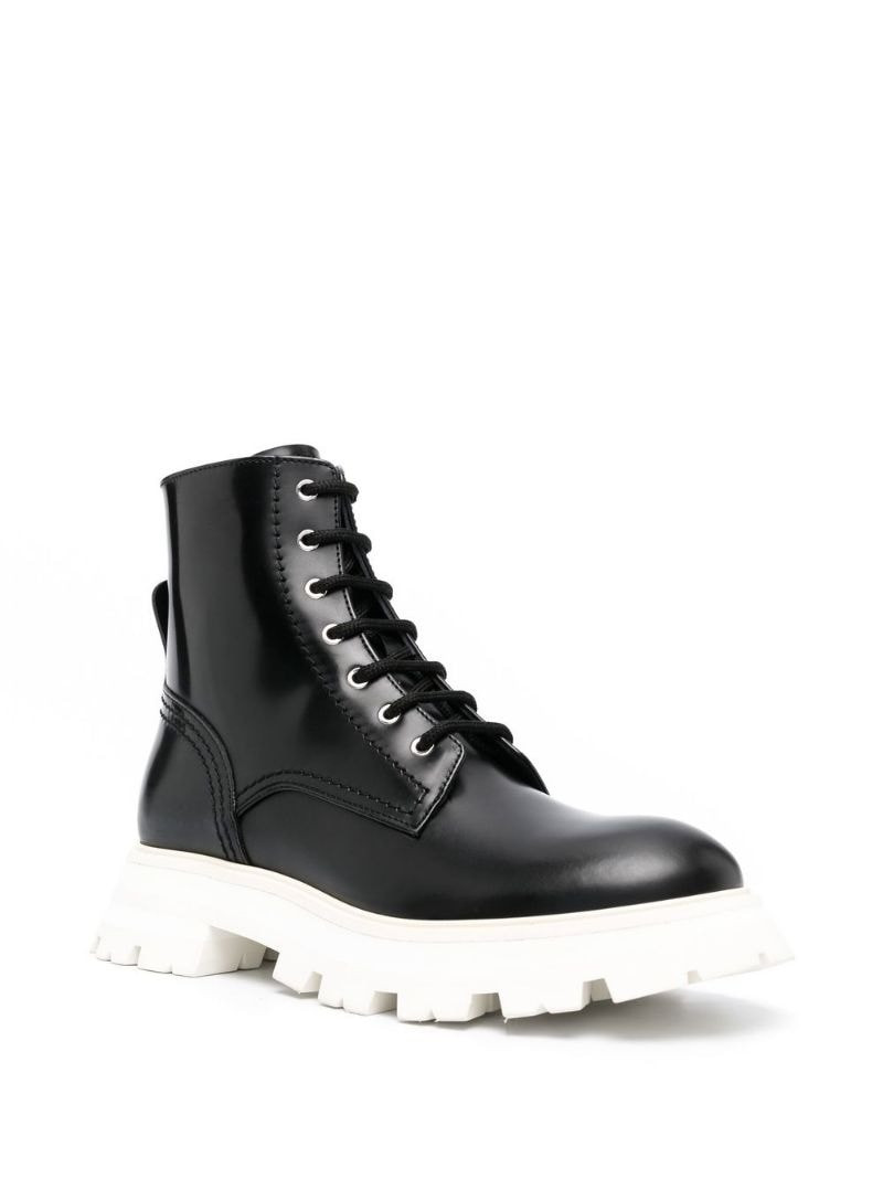 Alexander McQueen leather ankle boots outlook