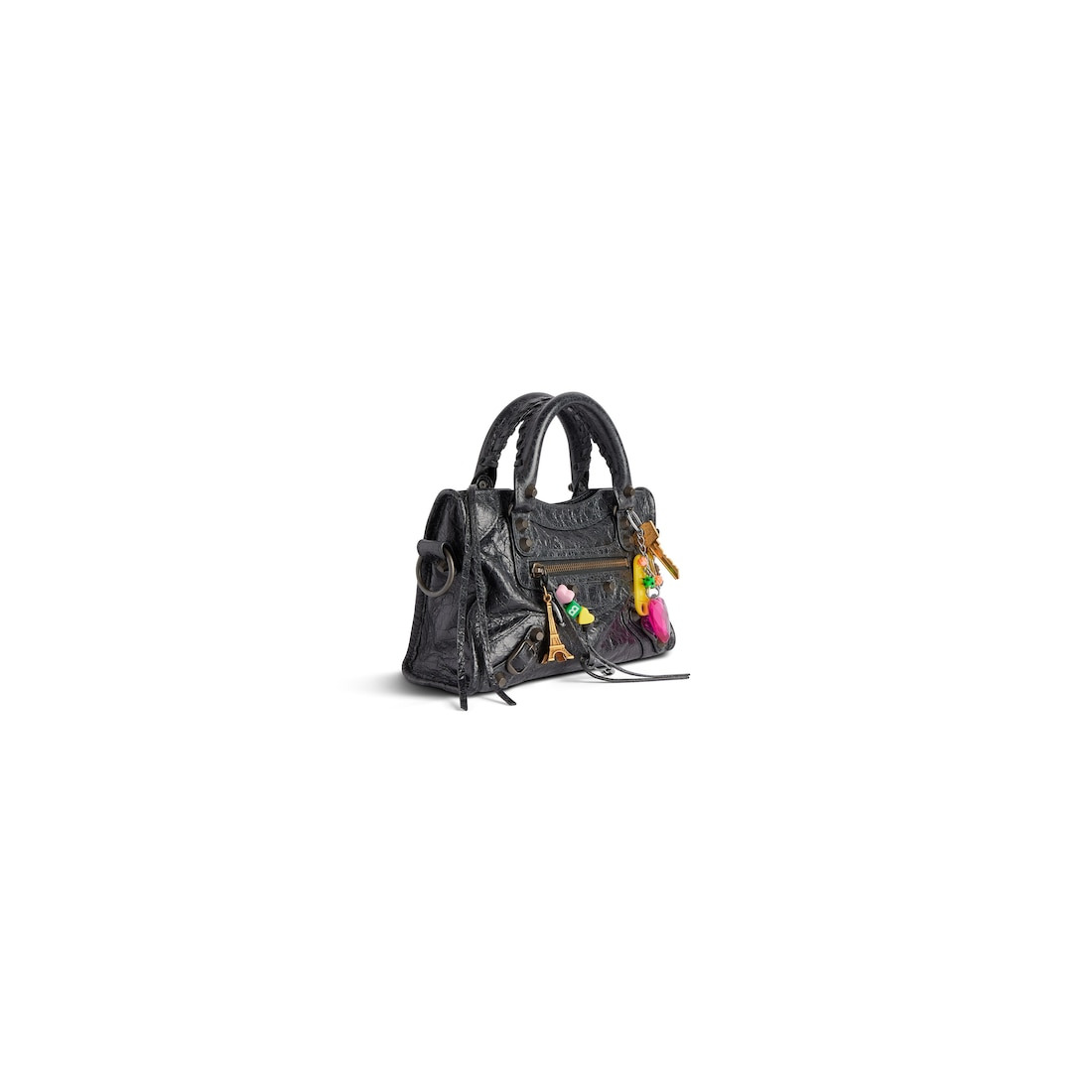 Women's Le City Mini Bag With Charms in Black - 2