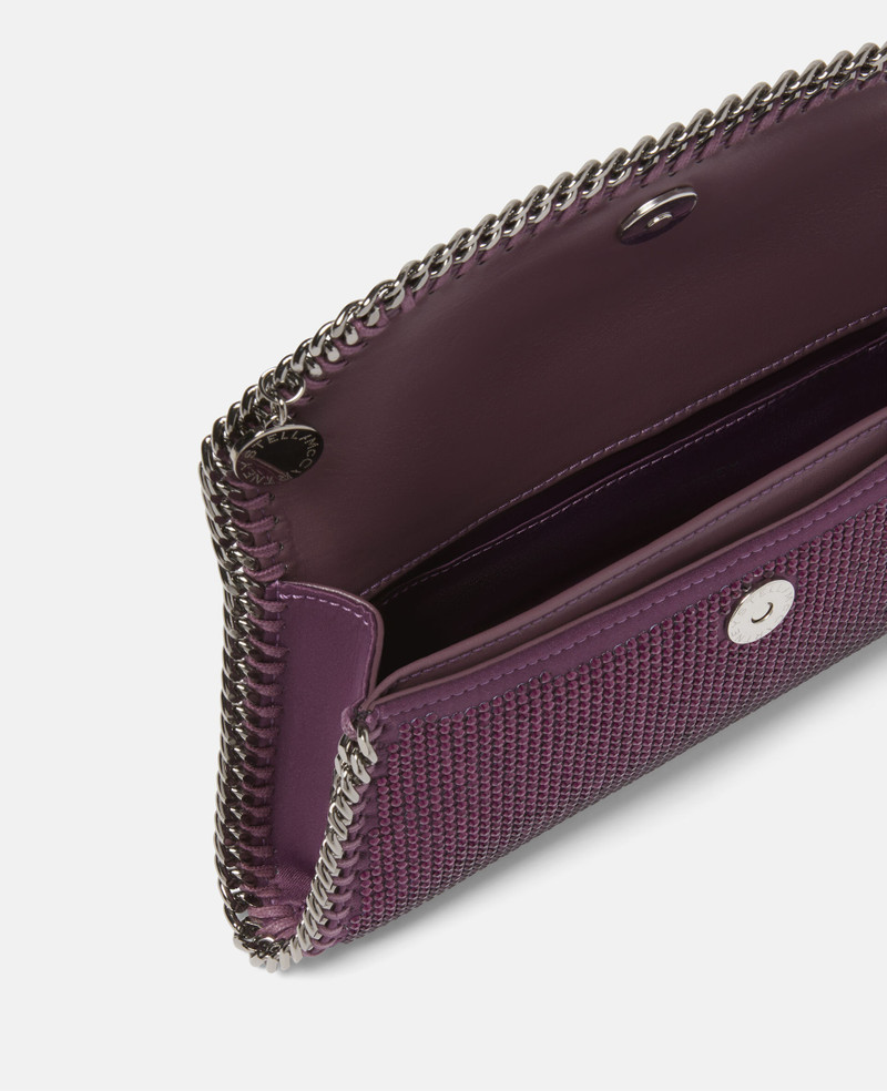 Falabella Crystal Chevron Clutch 4