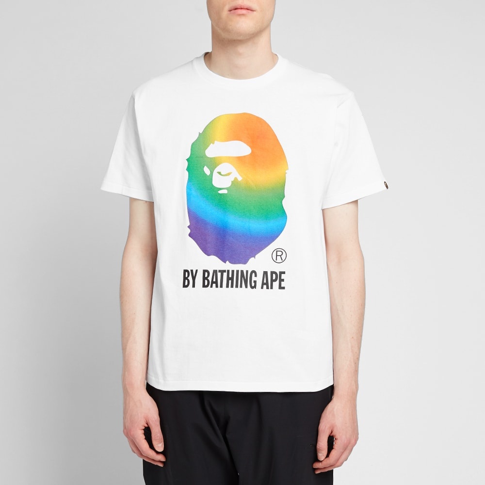 A Bathing Ape Rainbow By Bathing Tee - 3