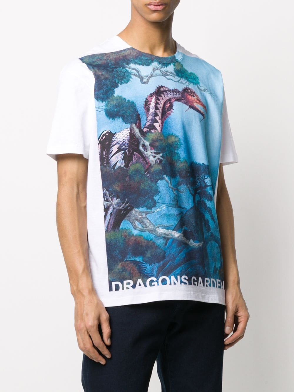 Dragons Garden print T-shirt - 3