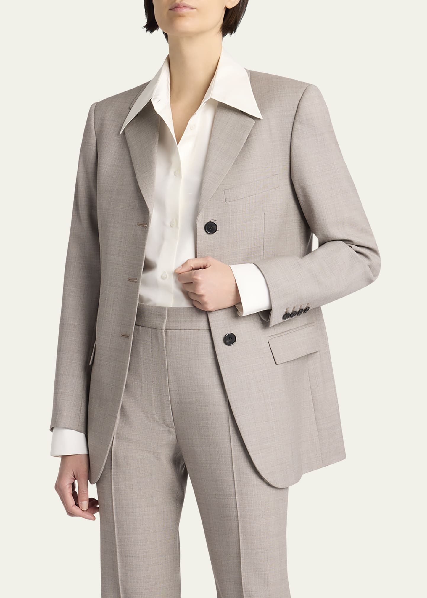 Selene Single-Breasted Blazer Jacket - 6