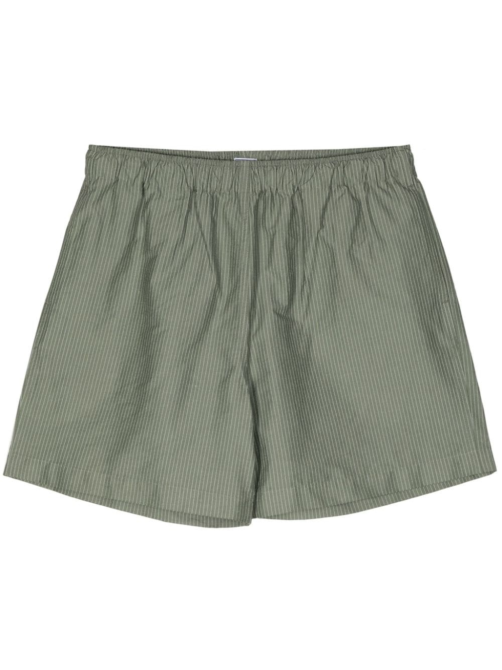 pinstripe cotton-blend shorts - 1