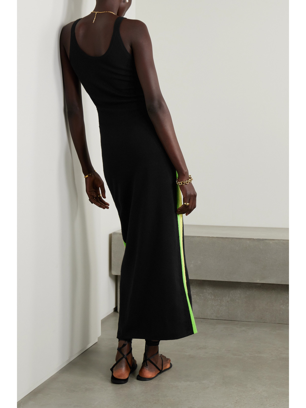 Ives Crochet-trimmed Wool Midi Dress - 3