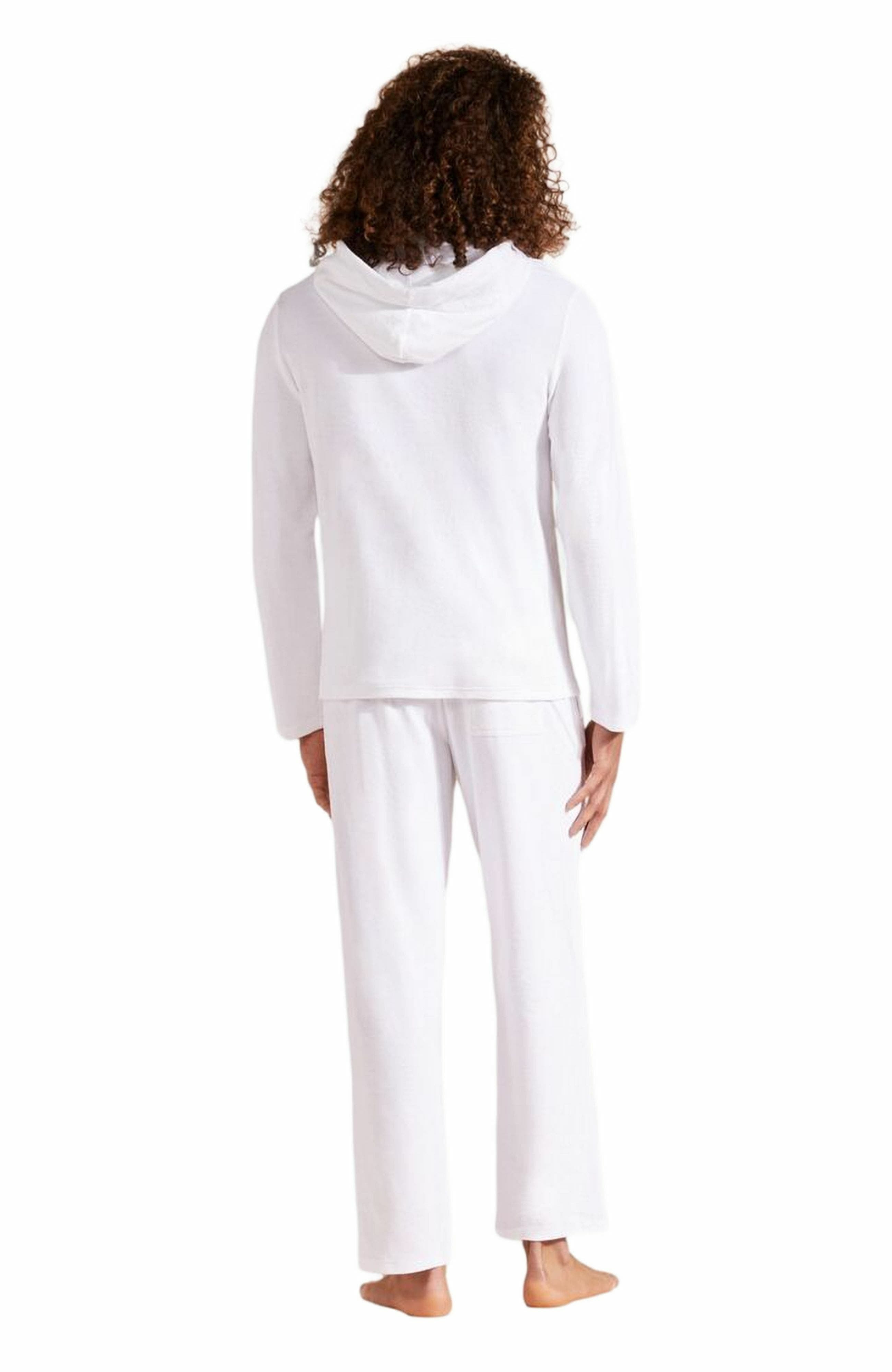 Vilebrequin Men's Terry Long-Sleeved Hooded T-Shirt in Blanc at Nordstrom - 2