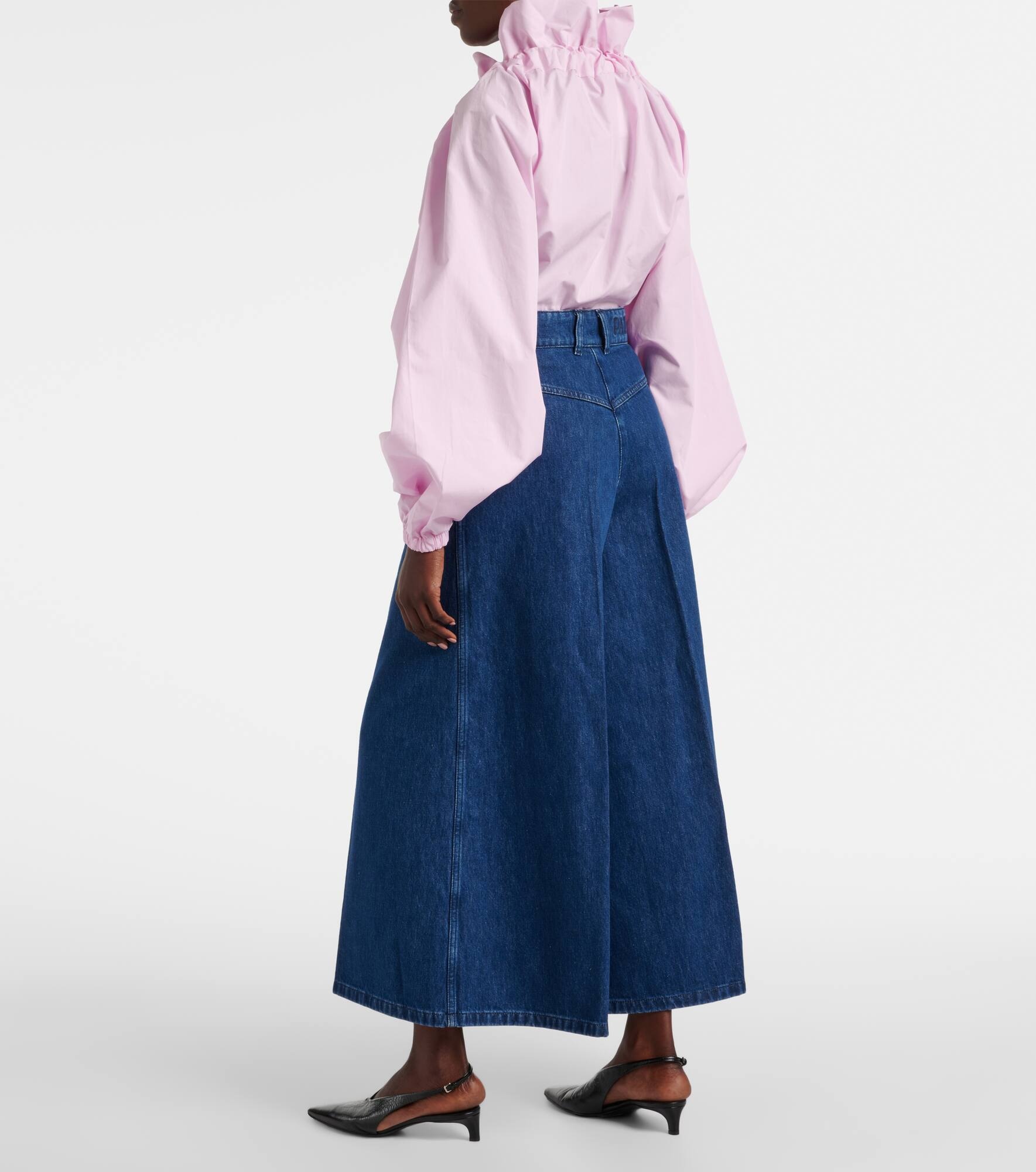 Mid-rise wide-leg jeans - 3