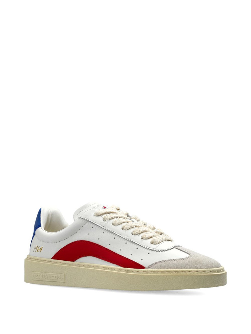 DSQUARED2 logo-detail leather sneakers outlook