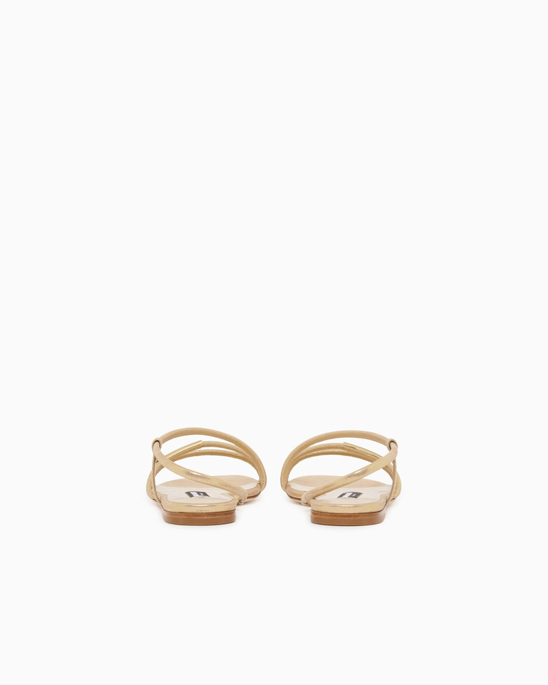 GIORGIO ARMANI FLAT SANDALS IN SPARKLING NUBUCK outlook