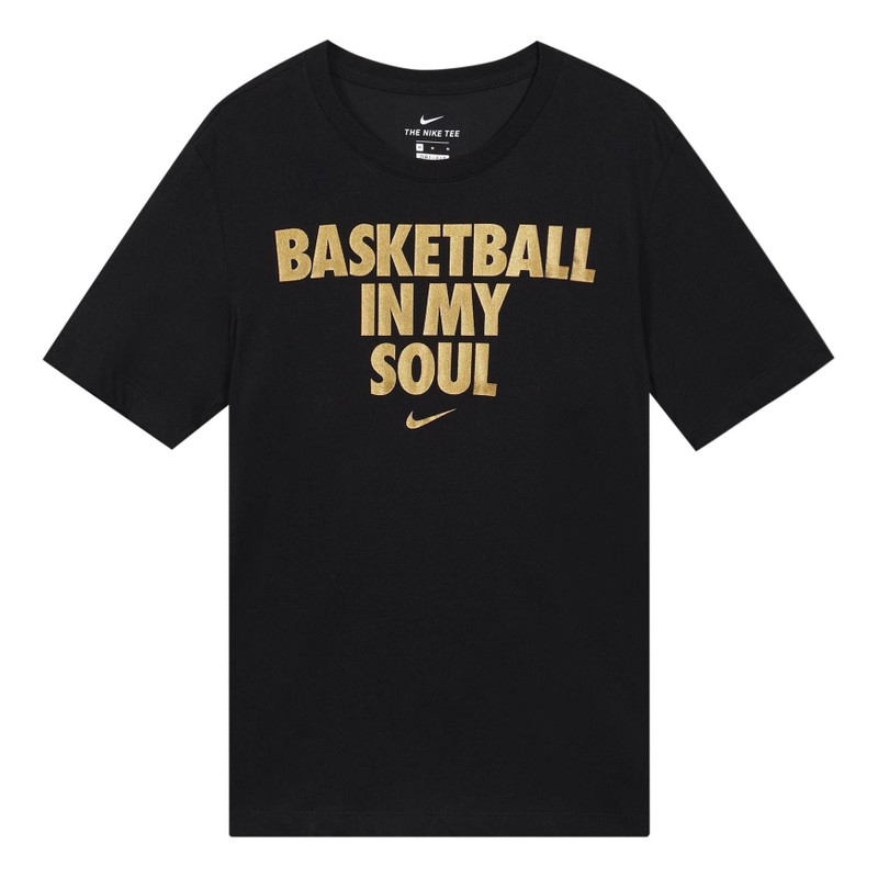 Nike Sportswear Alphabet Printing Short Sleeve Black CT5970-011 - 1