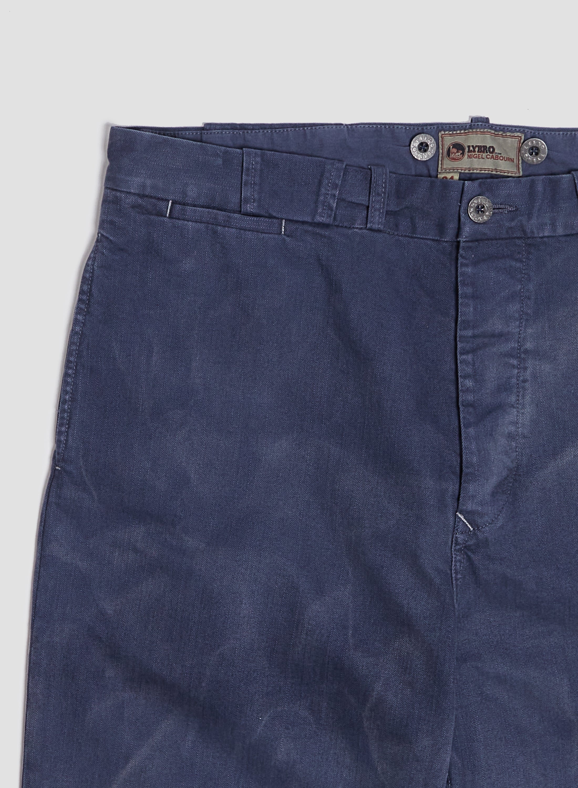 Wide Leg Jean Cotton Twill in RAF Blue - 6