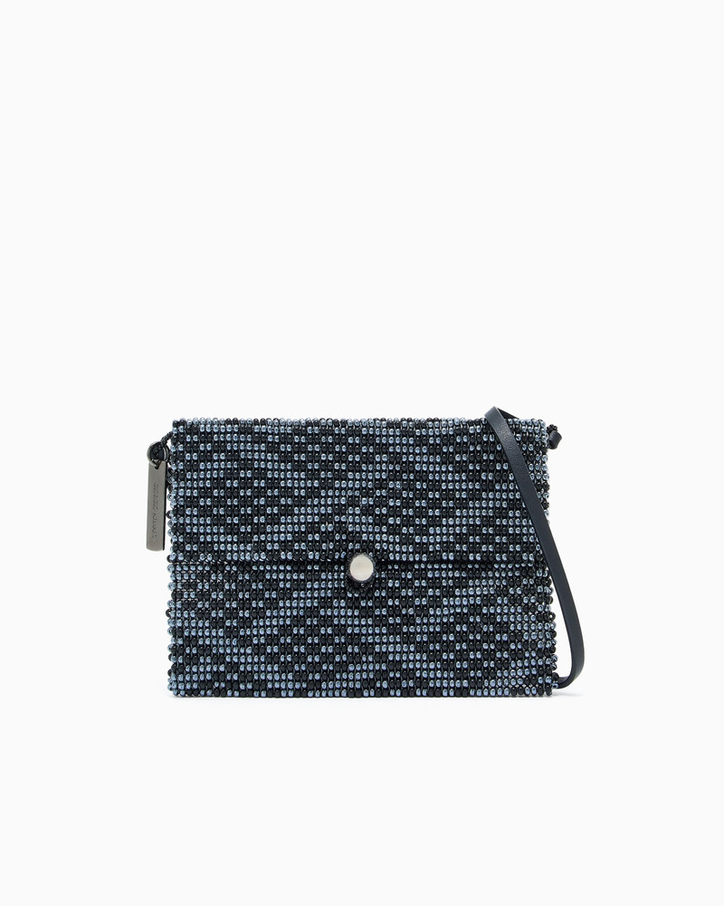 BEADED CROSS BODY BAG WITH LEATHER DETAILS 1