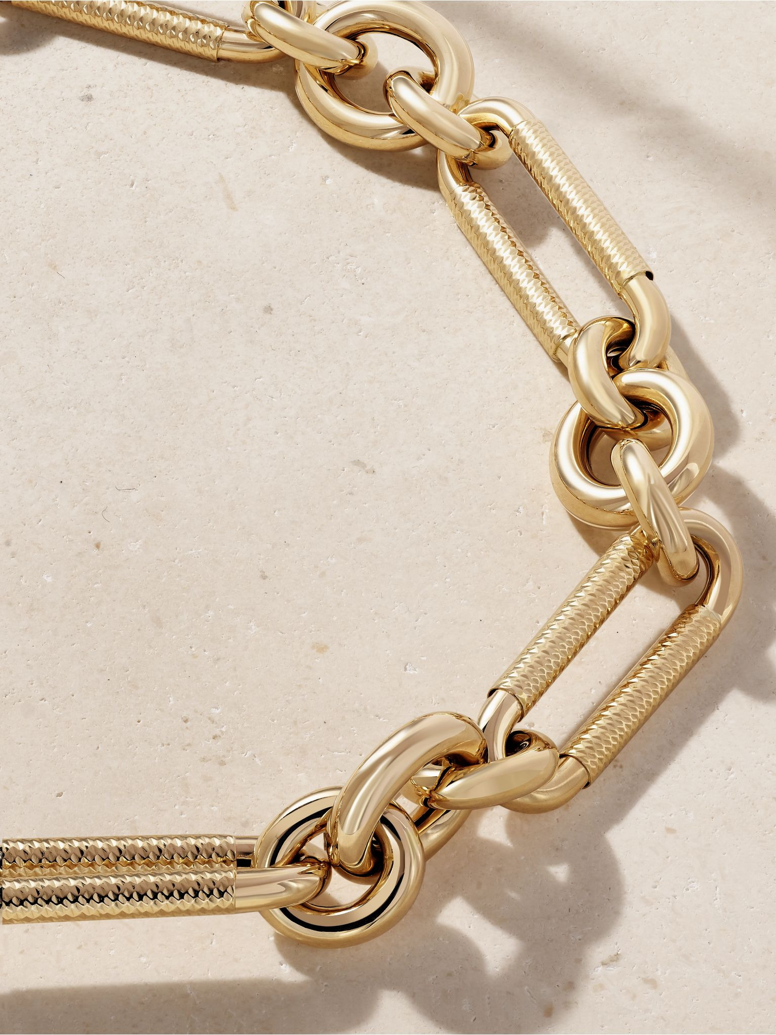 Large 14-karat gold necklace Gold - 4