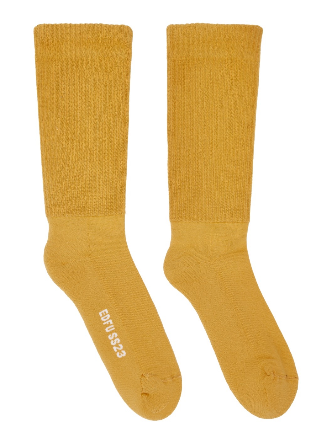 Yellow Mid-Calf Socks - 2