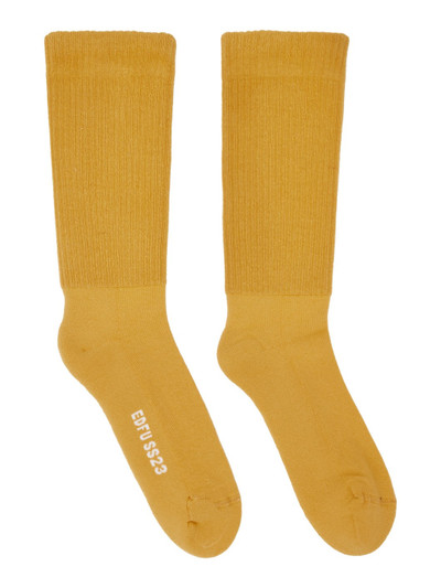 Rick Owens Yellow Mid-Calf Socks outlook