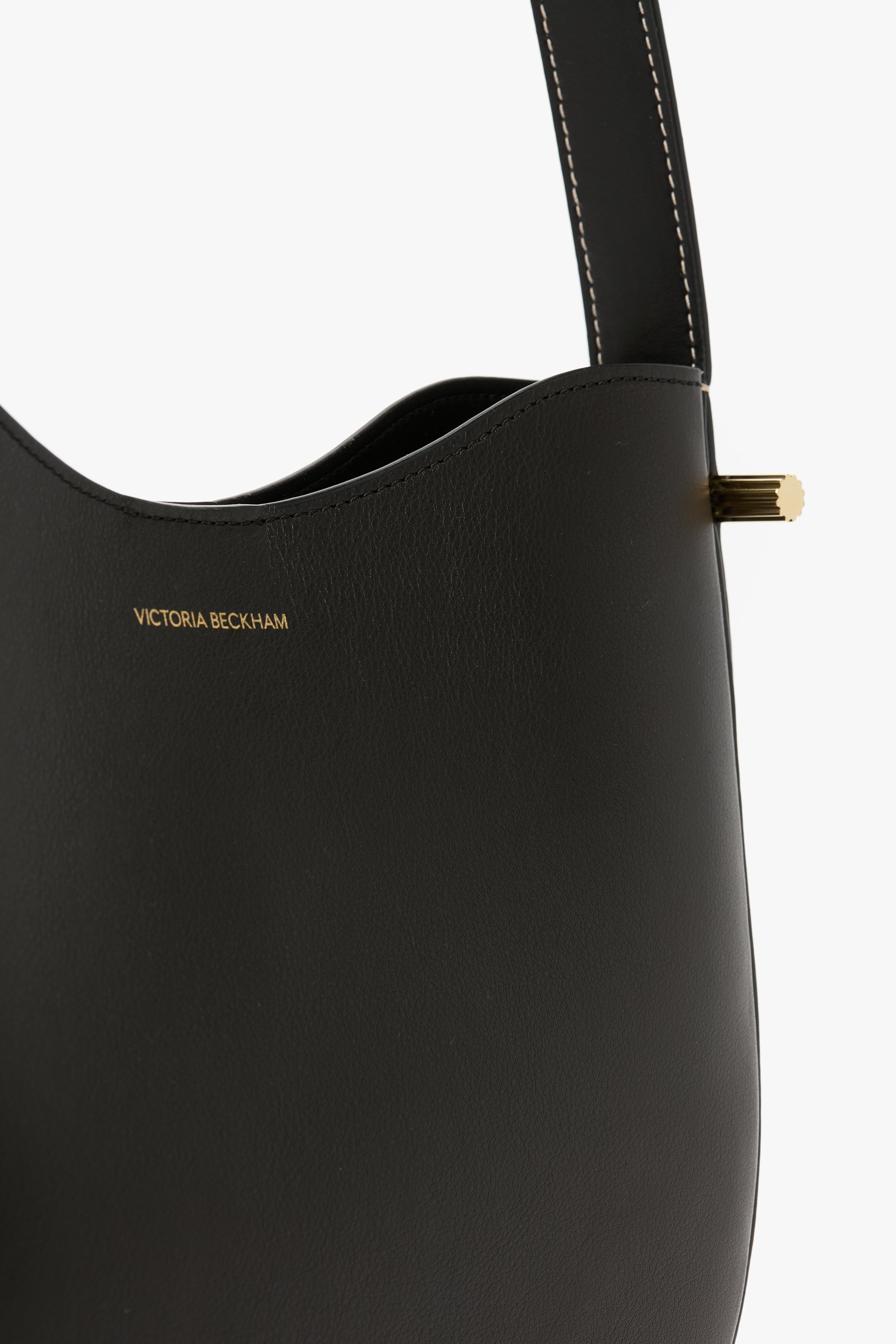 Dia Hobo Bag In Black Smooth Leather - 6