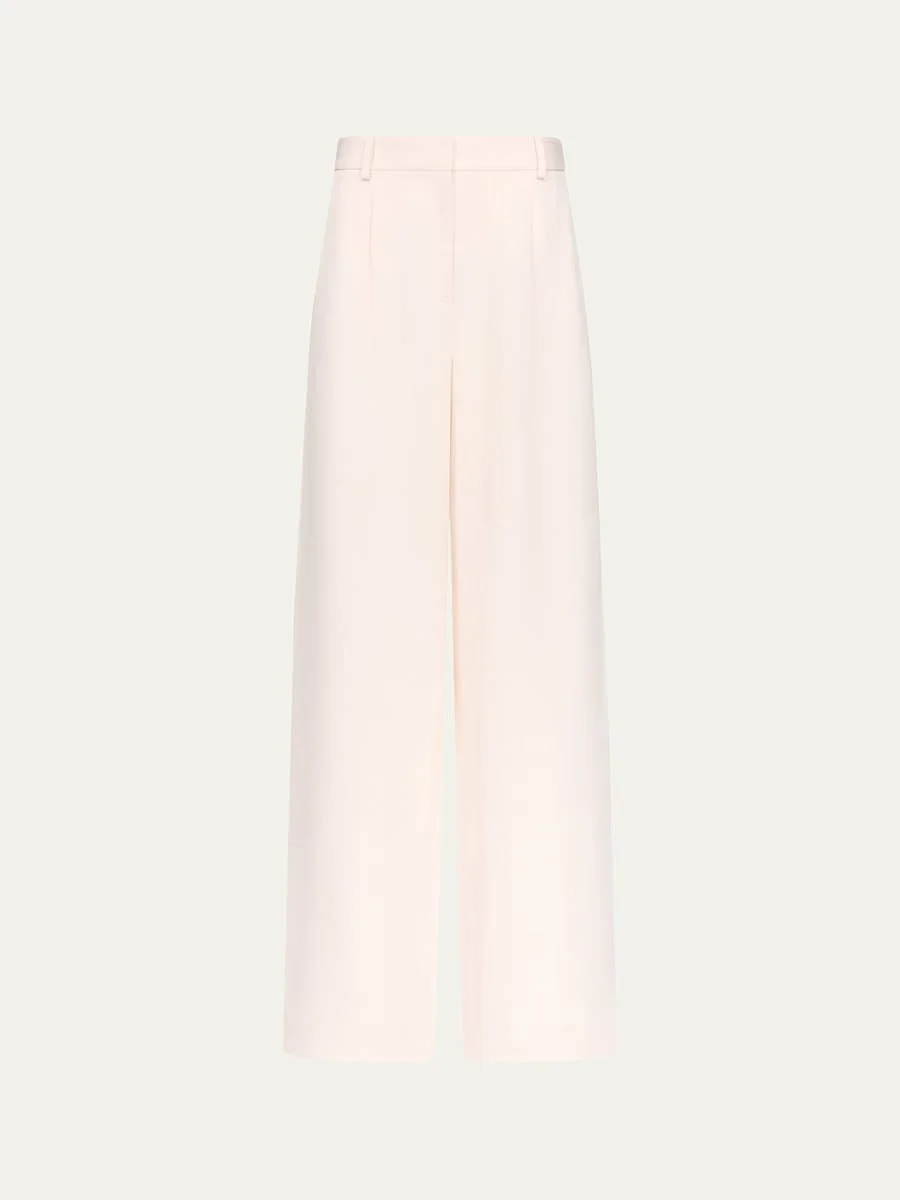 Hudson St Pants in Coated Viscose Linen - 1