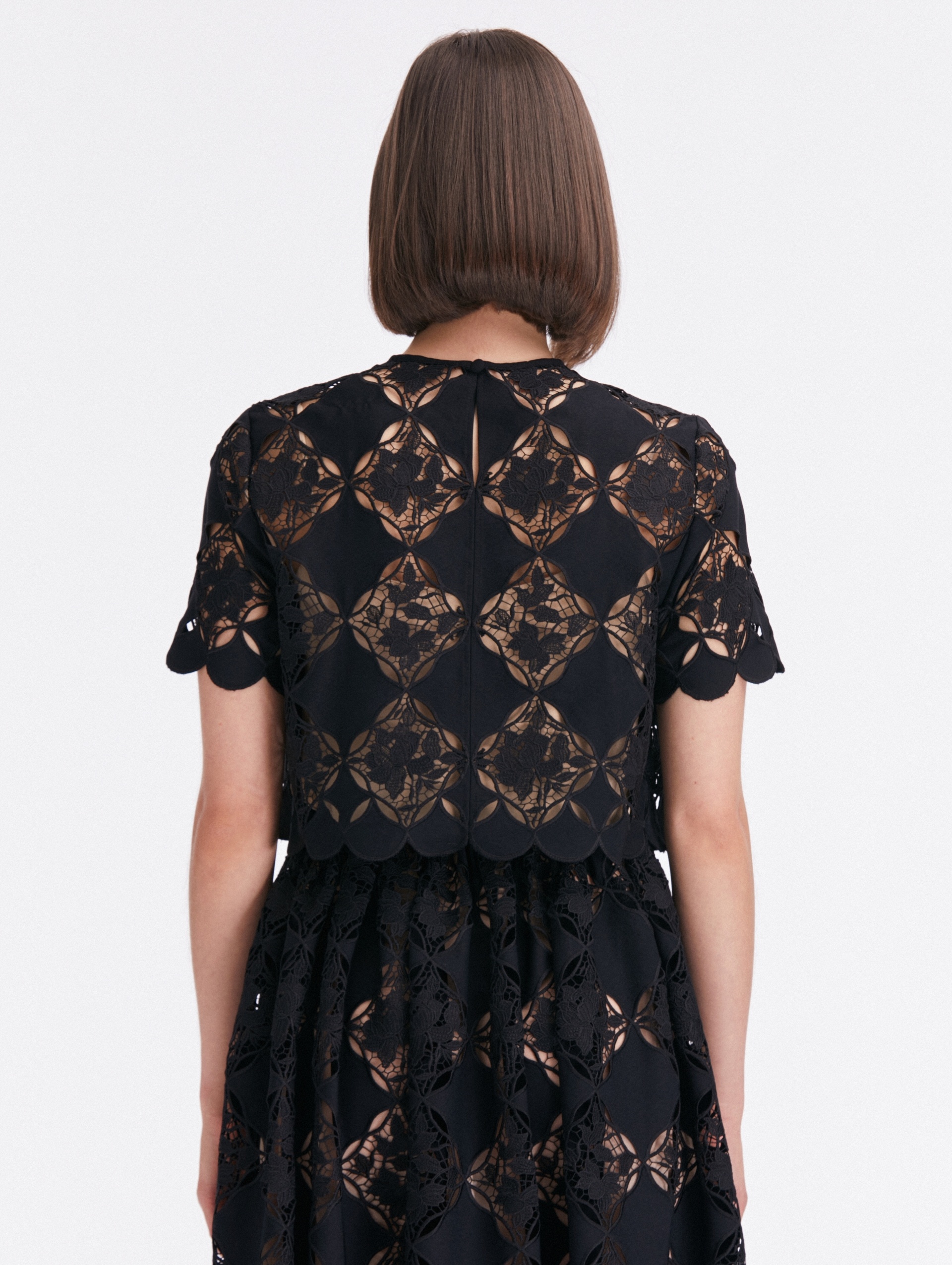 GARDENIA GUIPURE EYELET BLOUSE - 3