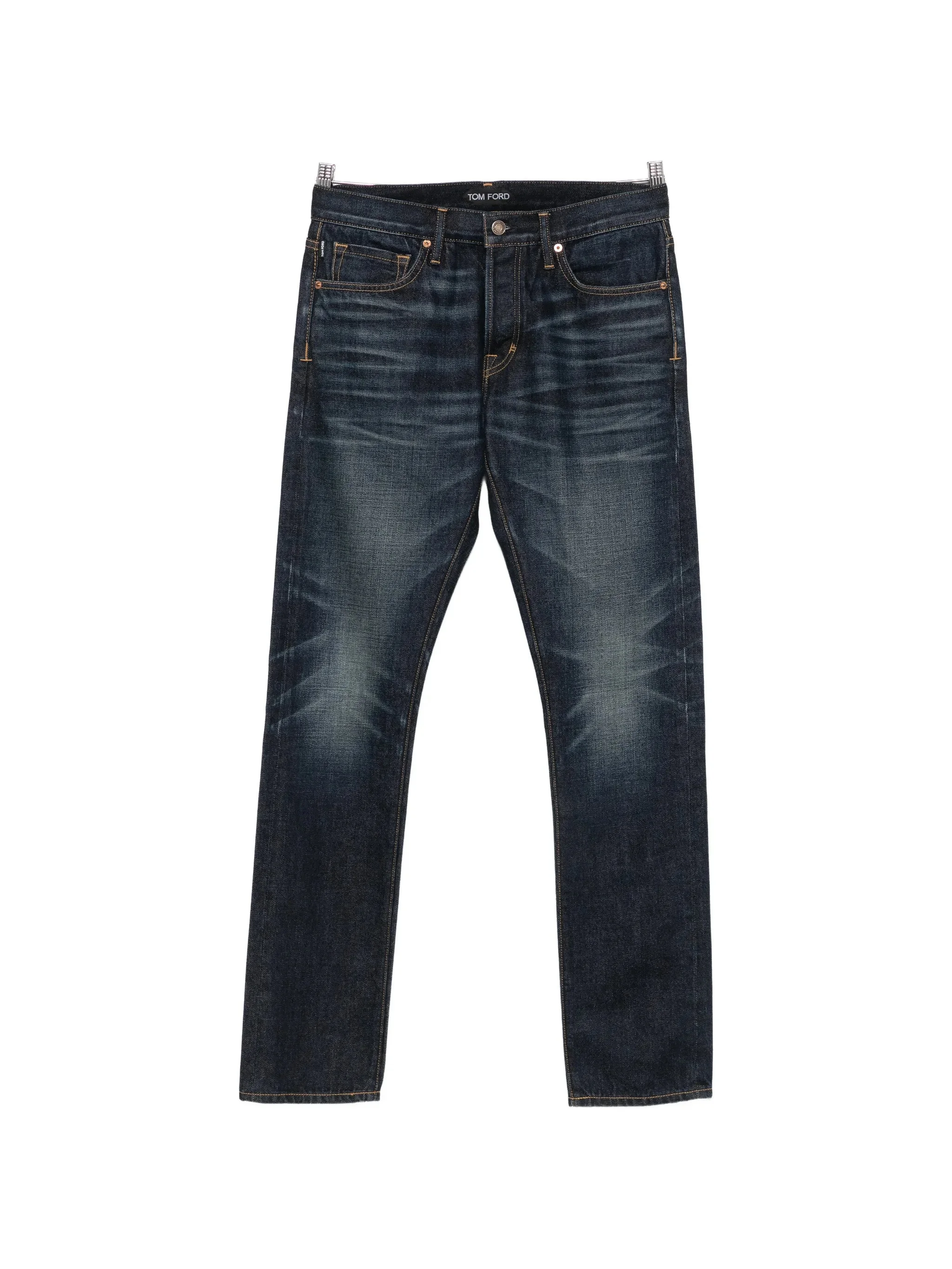 Tom Ford Belt-loop Logo-patch Jeans - 1