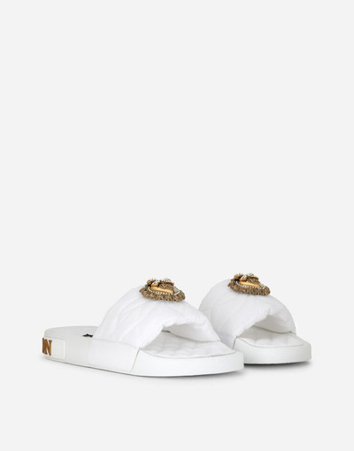 Dolce & Gabbana Nylon Devotion beachwear sliders outlook