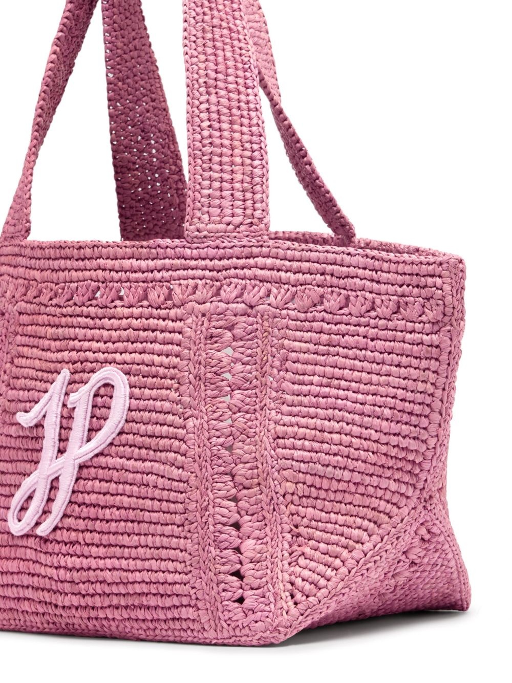 small JP monogram trapeze-design tote bag - 3