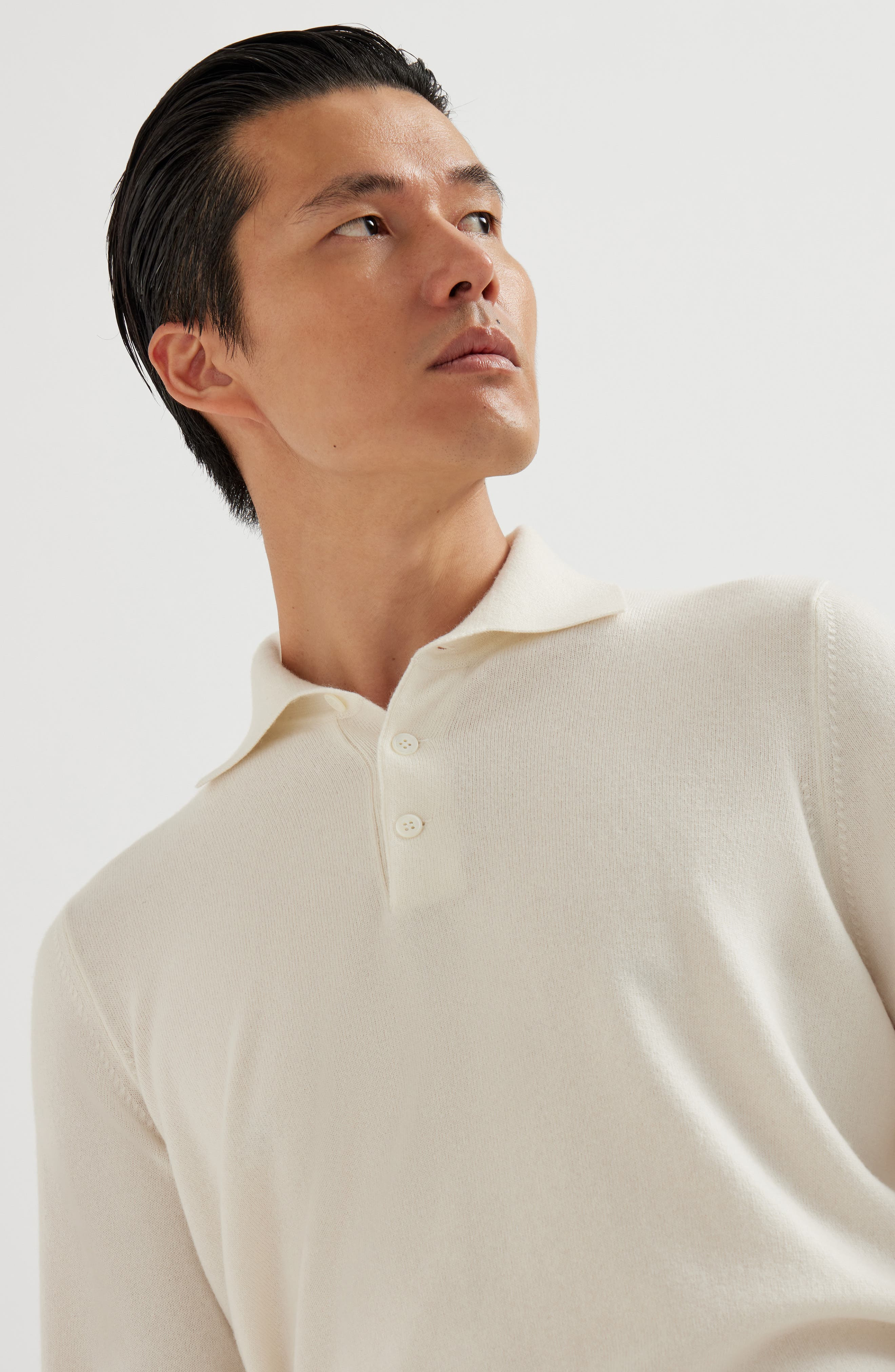 Brunello Cucinelli Polo-style sweater in Panama at Nordstrom - 4