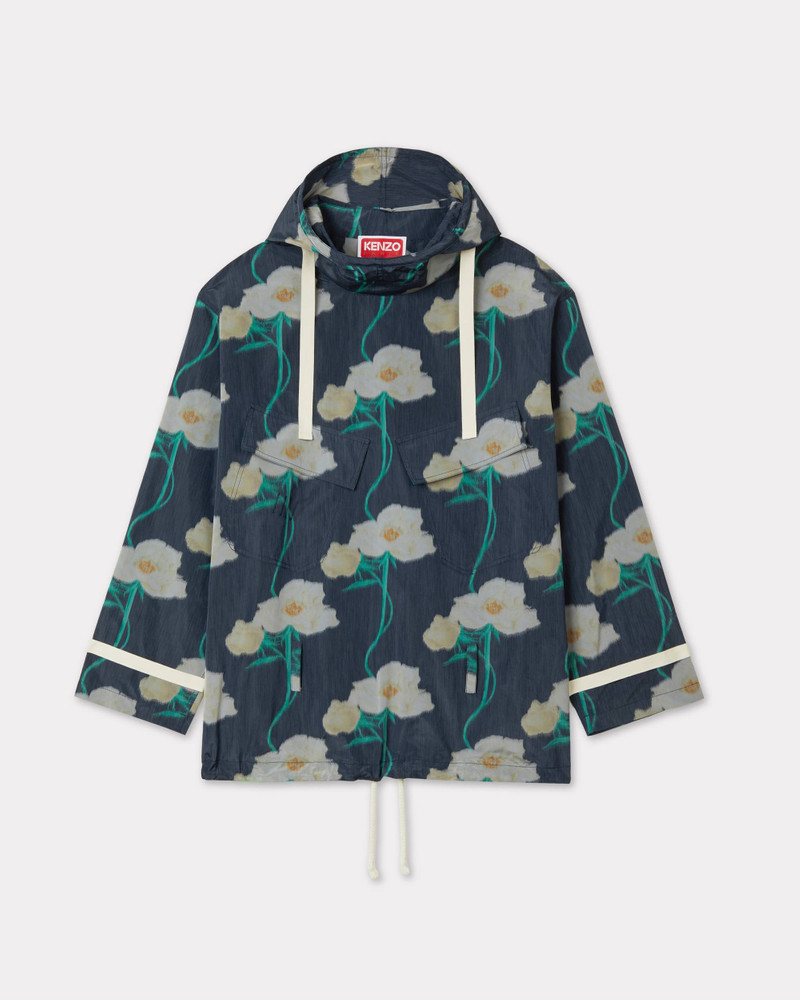 'KENZO Archive Rose' military parka in technical taffeta 1
