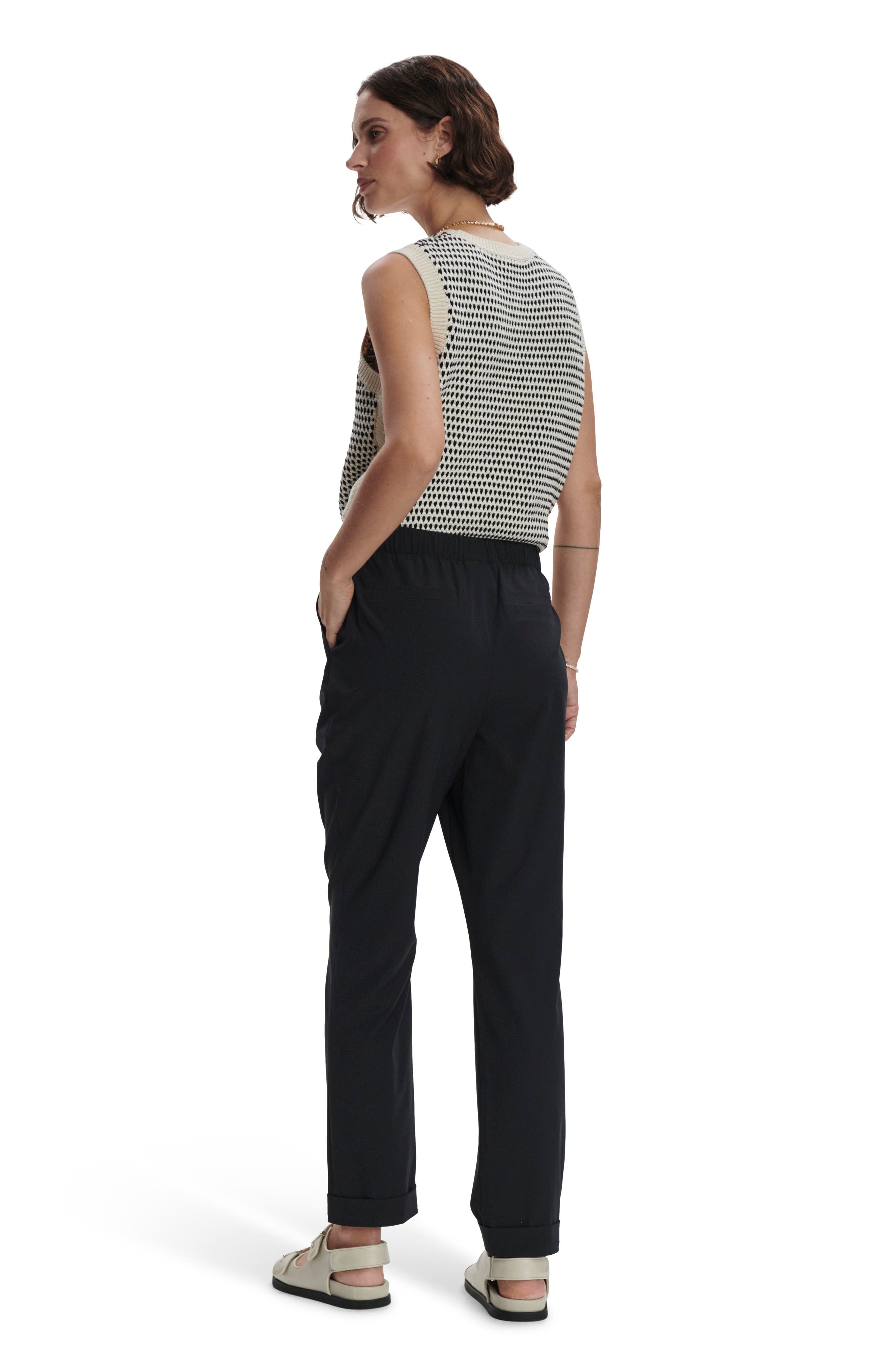 Varley Alana Slim Tapered Pants in Black at Nordstrom - 5