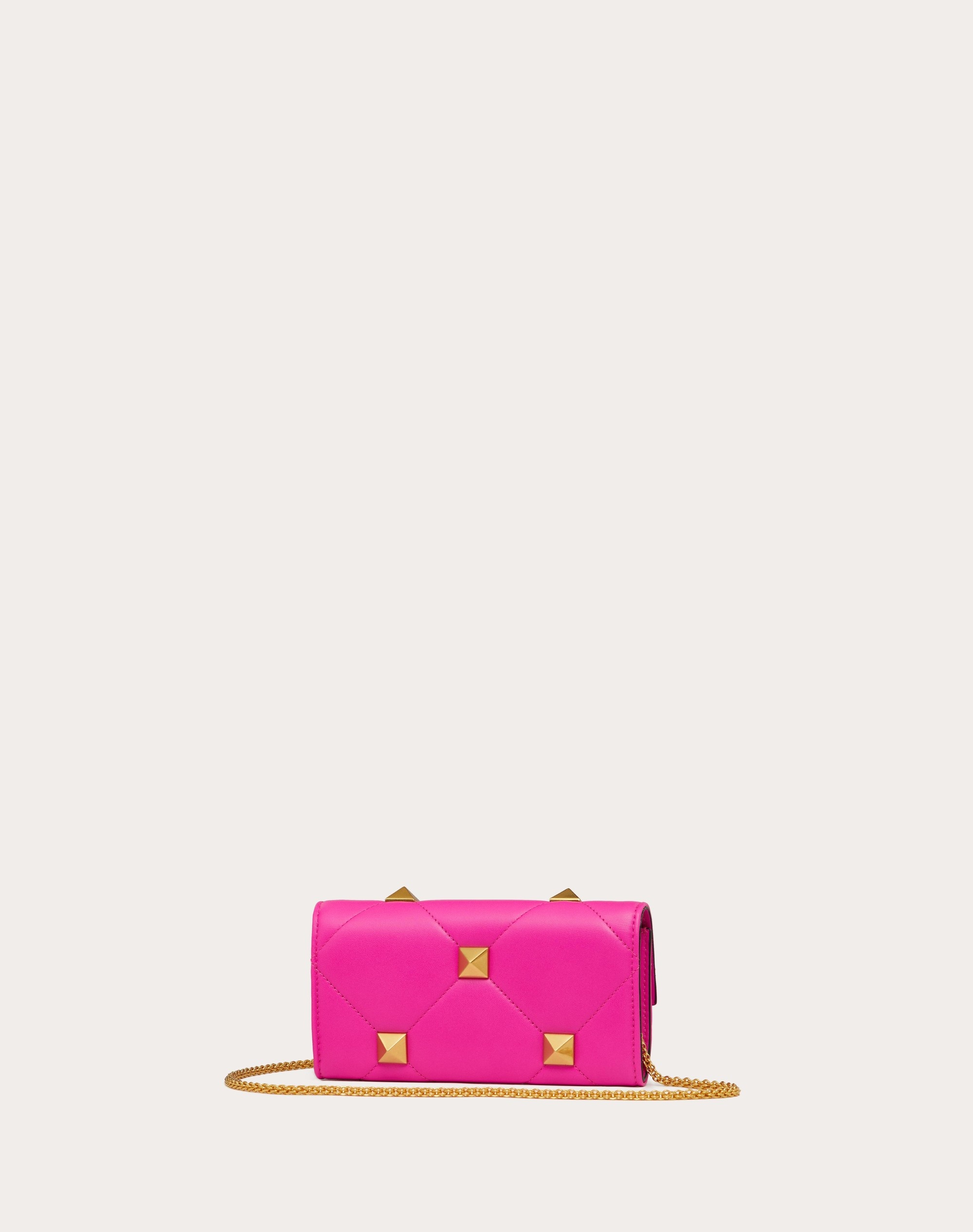 ROMAN STUD WALLET IN NAPPA LEATHER WITH CHAIN 3