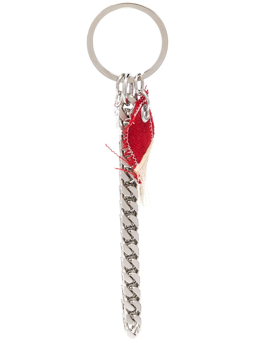 silver-tone keychain - 1