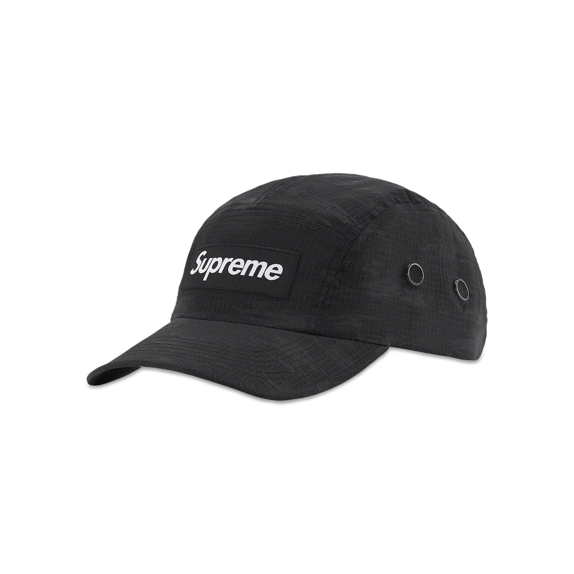 Supreme Broken Camo Camp Cap 'Black' - 1