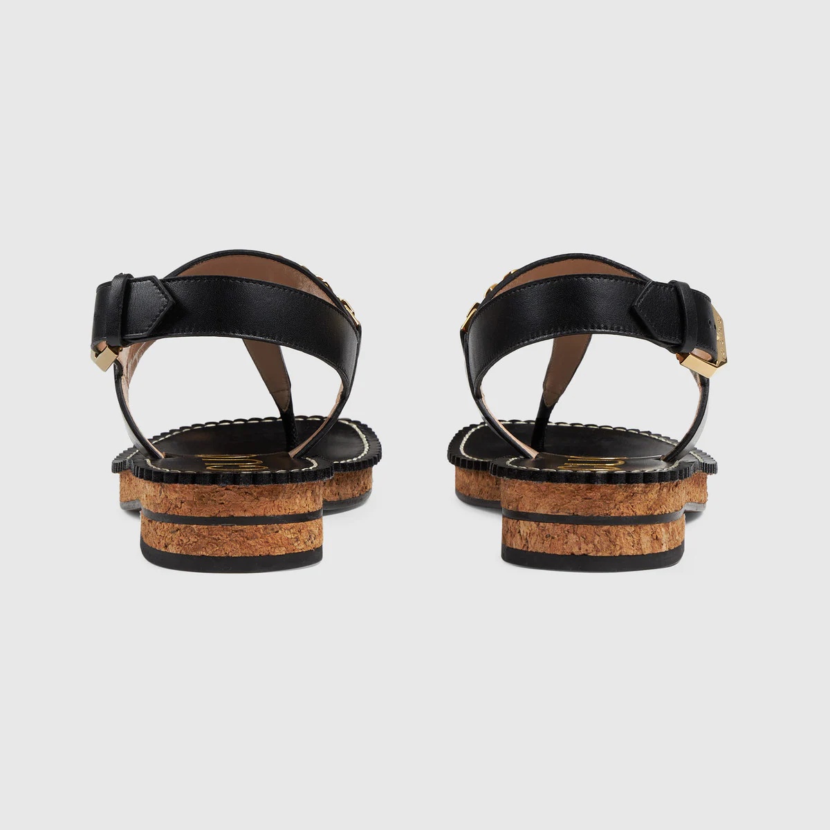 Women's thong sandal with chain - 4