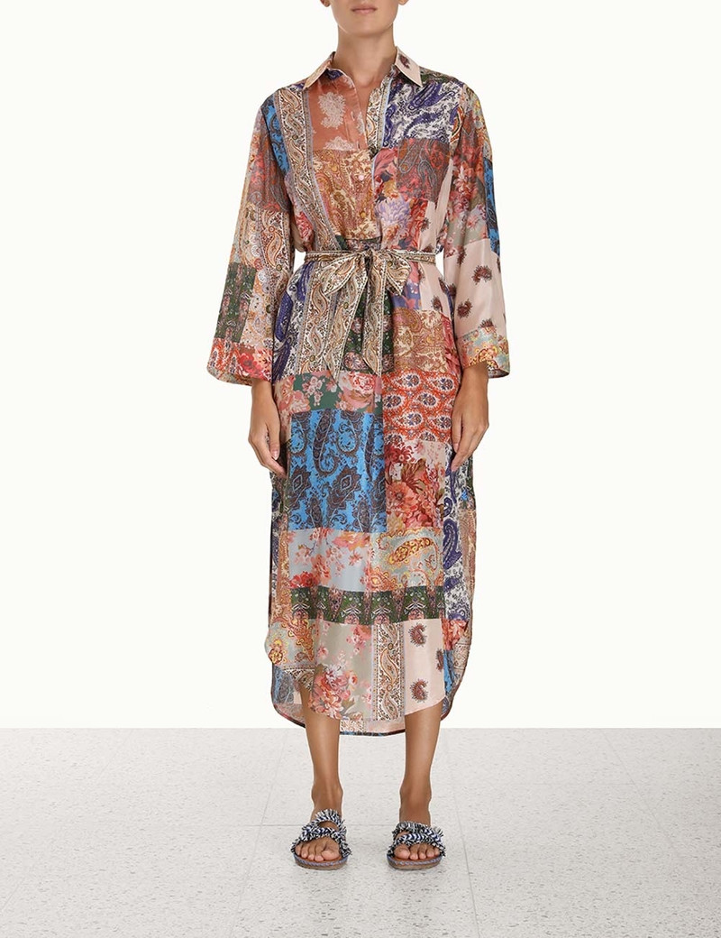 Zimmermann DEVI MIDI SHIRT DRESS outlook