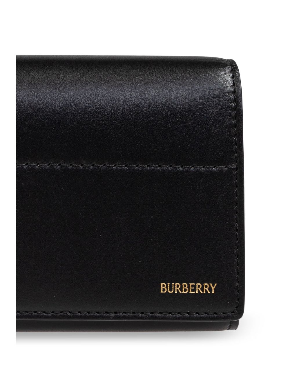 logo-lettering leather wallet - 5