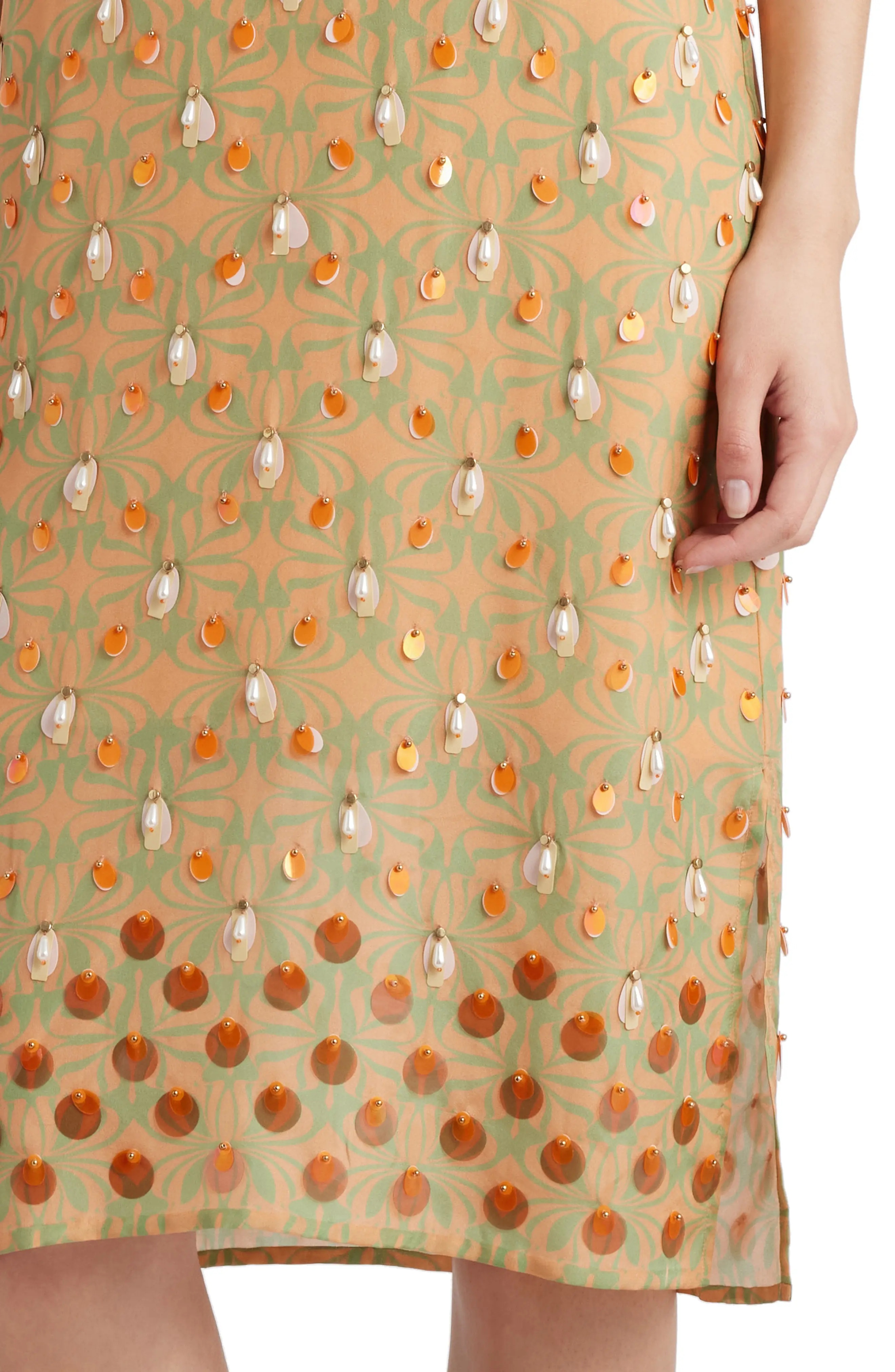Embellished Silk Slipdress - 4