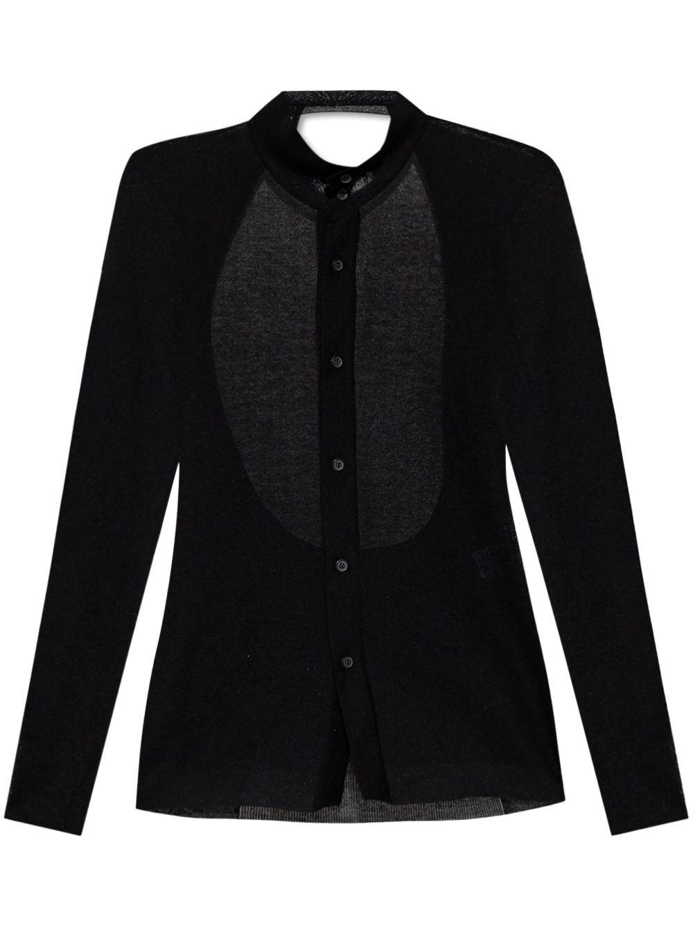 open-back cardigan - 1