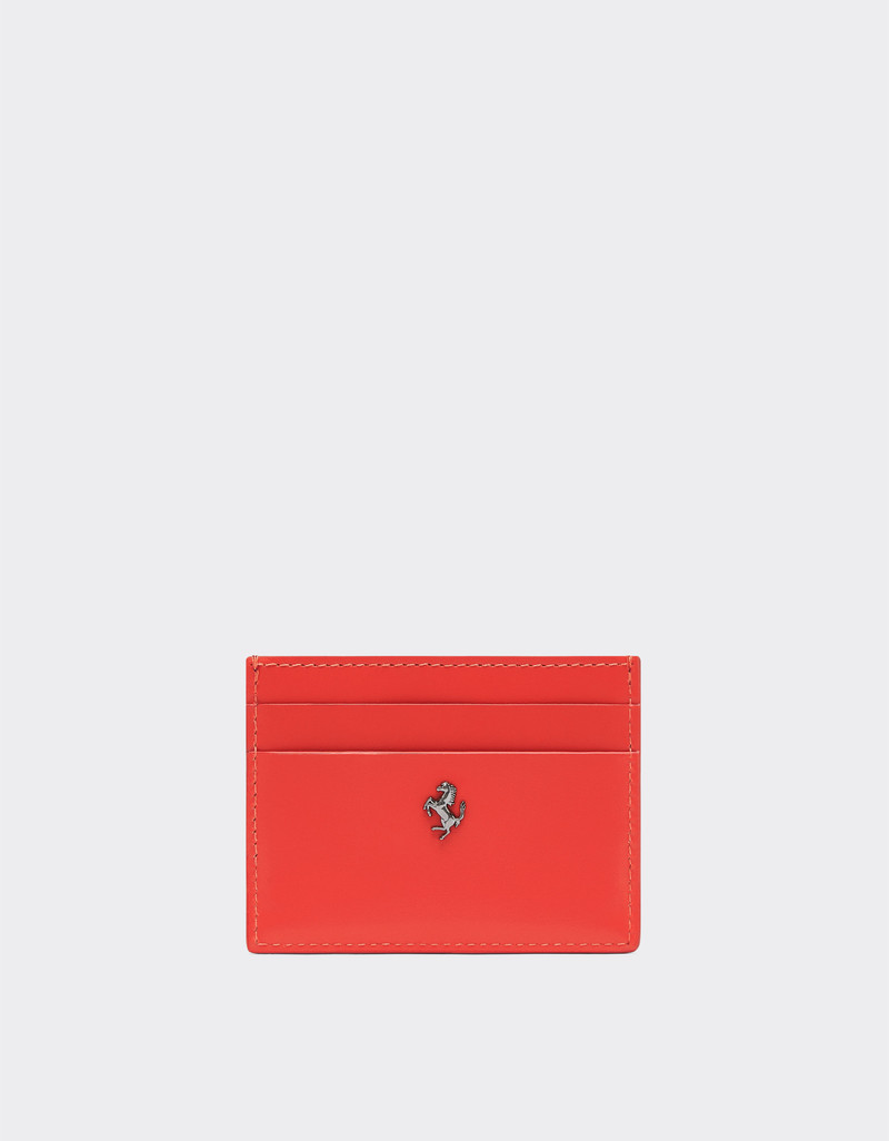 Ferrari GT Ferrari brushed leather card holder with livery motif outlook