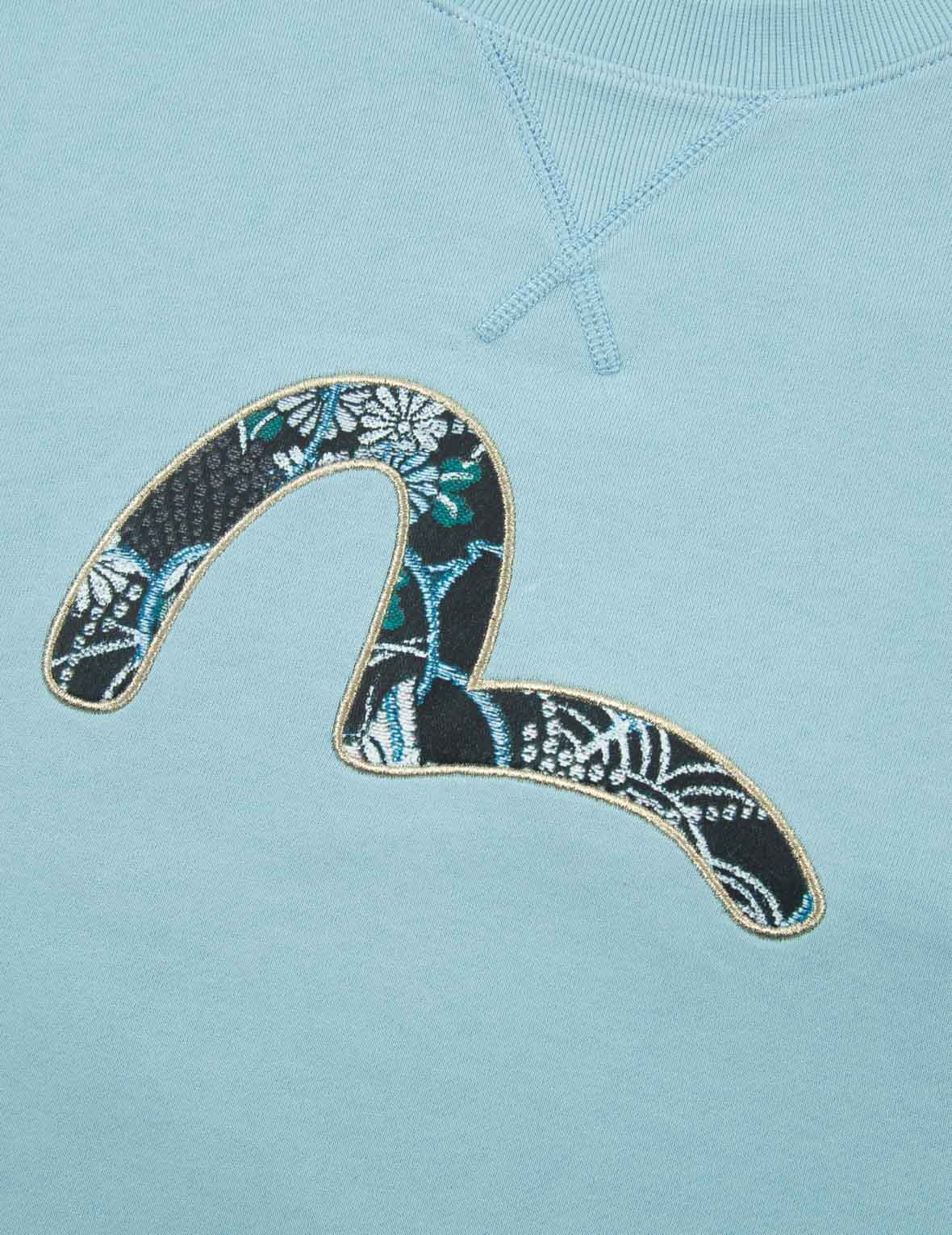 Japanese-pattern Seagull Print Sweatshirt - 9