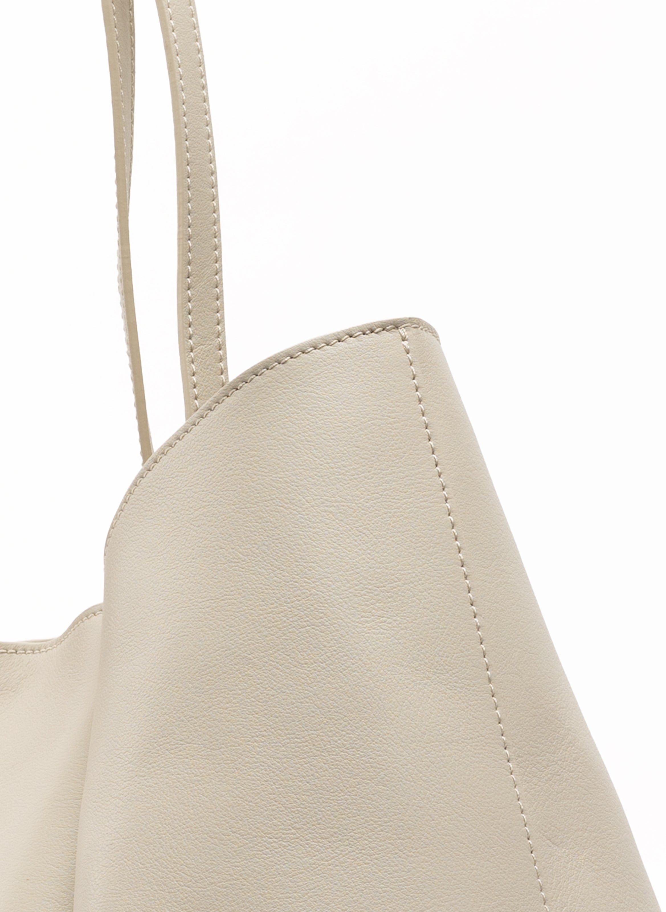 Dimple Tote Leather Sesame - 3
