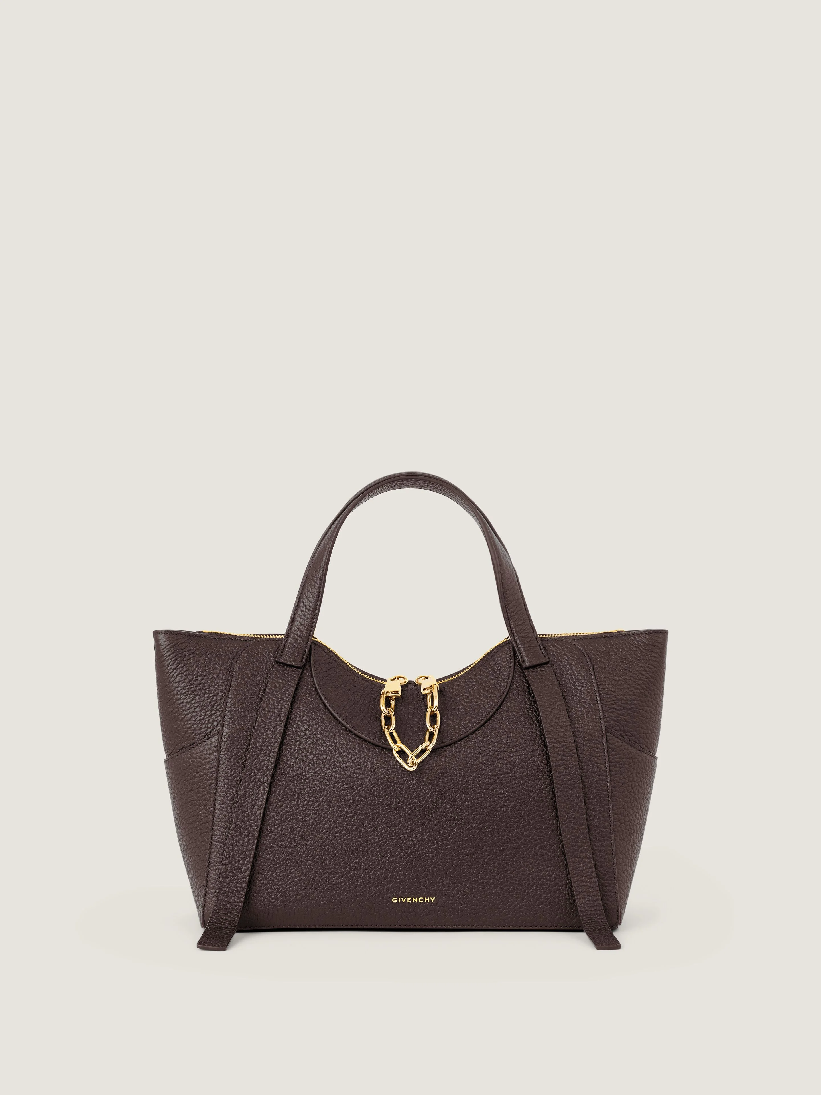 MEDIUM THE SNATCH BAG IN GRAINED LEATHER - 1