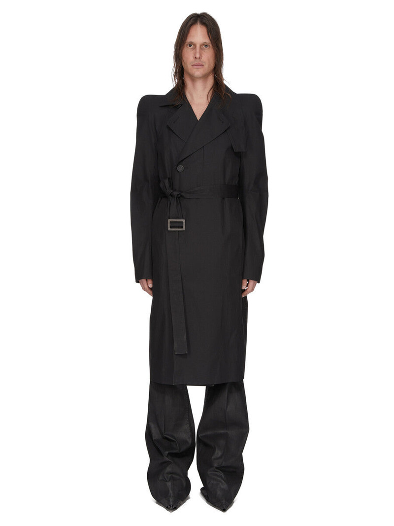 Rick Owens button-fastening trench coat outlook