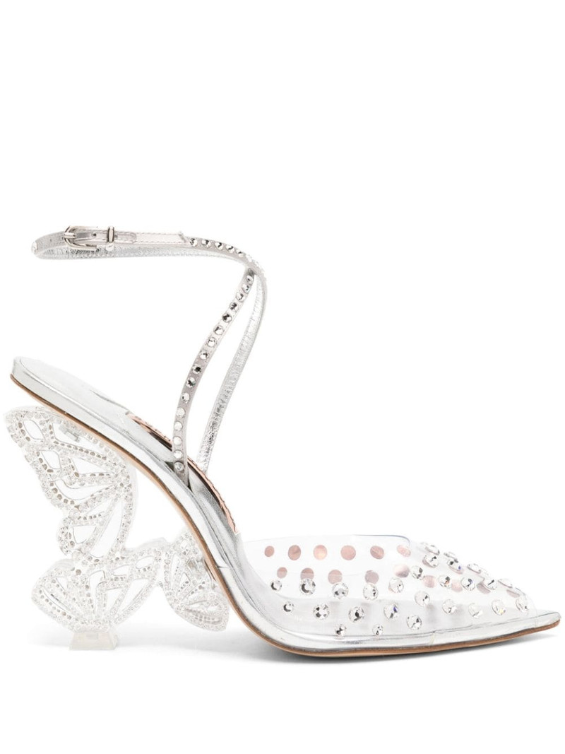 100mm Paloma crystal-embellished pumps 1