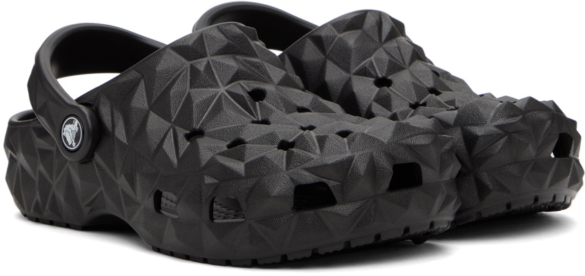 Black Classic Geometric Clogs - 4