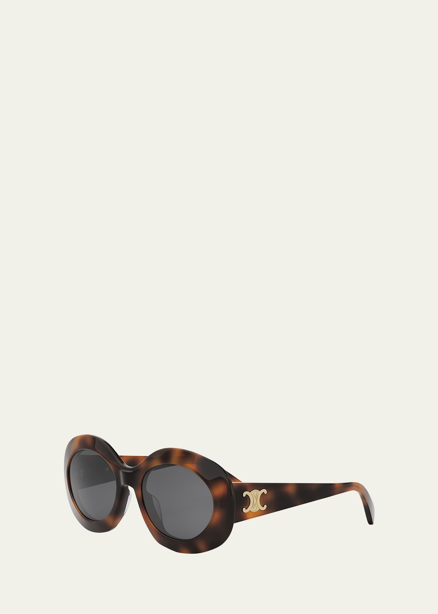 Triomphe Round Acetate Sunglasses - 2