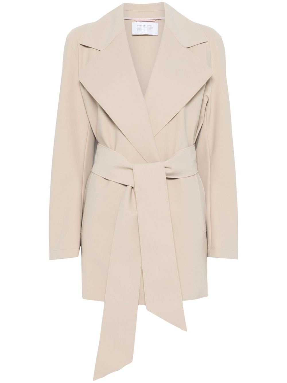 belted scuba coat - 1