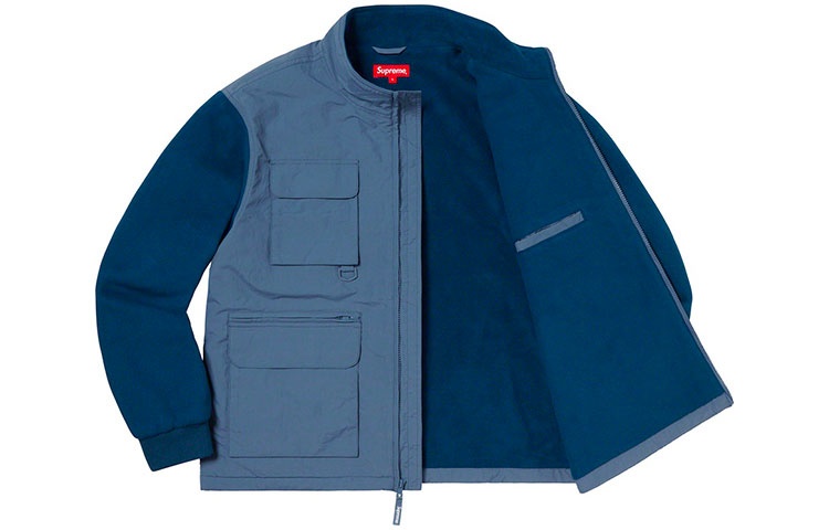 Supreme Upland Fleece Jacket 'Light Blue' SUP-FW19-944 - 3