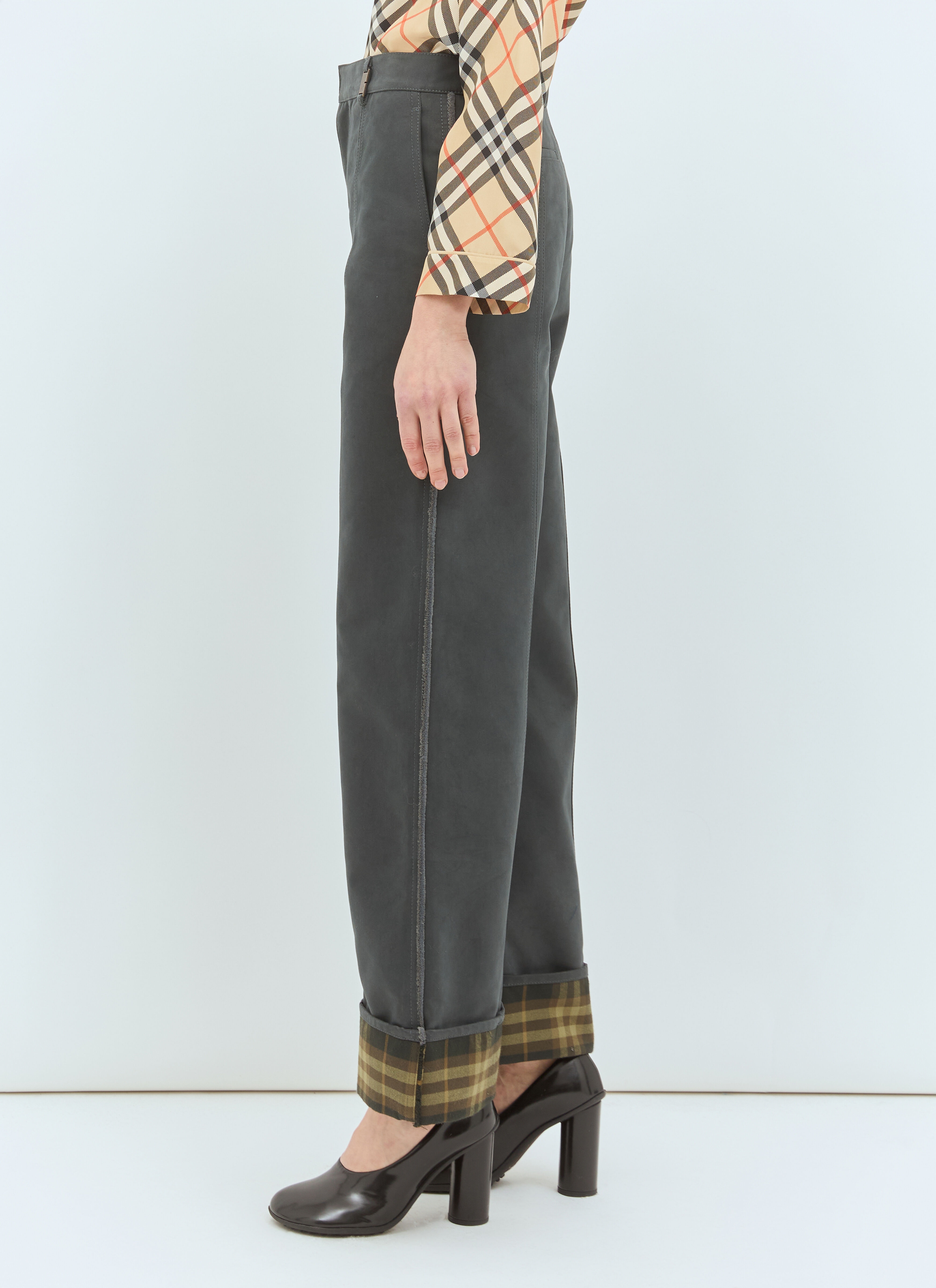 Check Cuffs Pants - 4