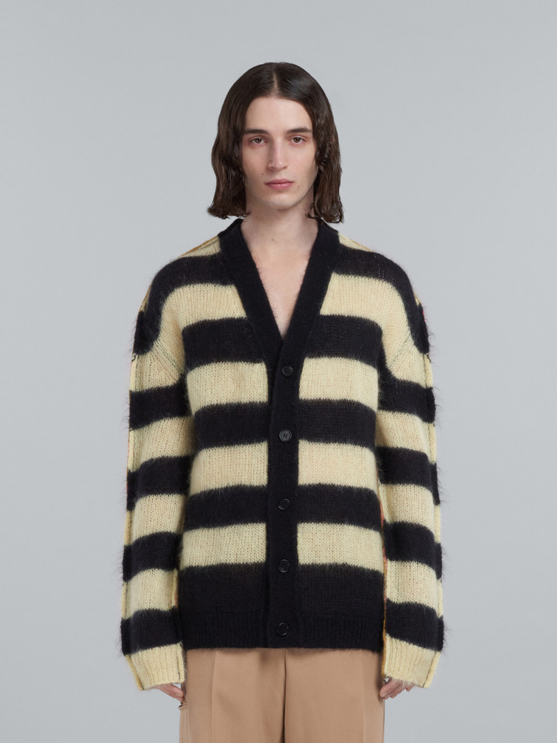 Marni MOHAIR AND WOOL CARDIGAN WITH MULTICOLOUR STRIPES outlook