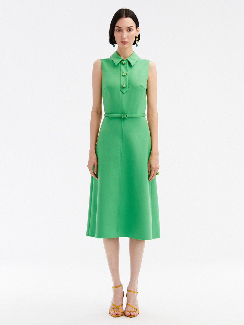 CACTUS BUTTON WOOL DRESS 1