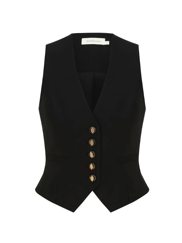 Valiant Waistcoat in Black - 1