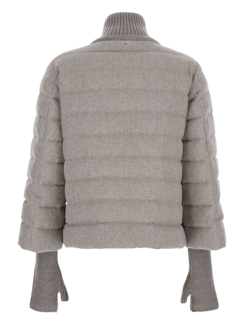 quilted high-neck jacket - 2